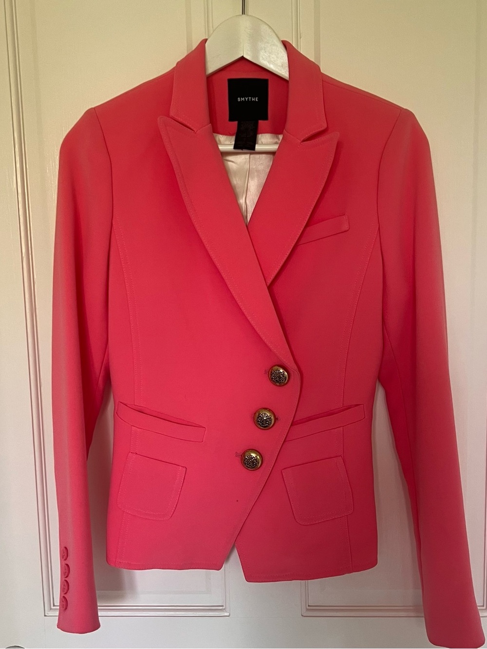 Smythe Coral-Pink Tailored Blazer